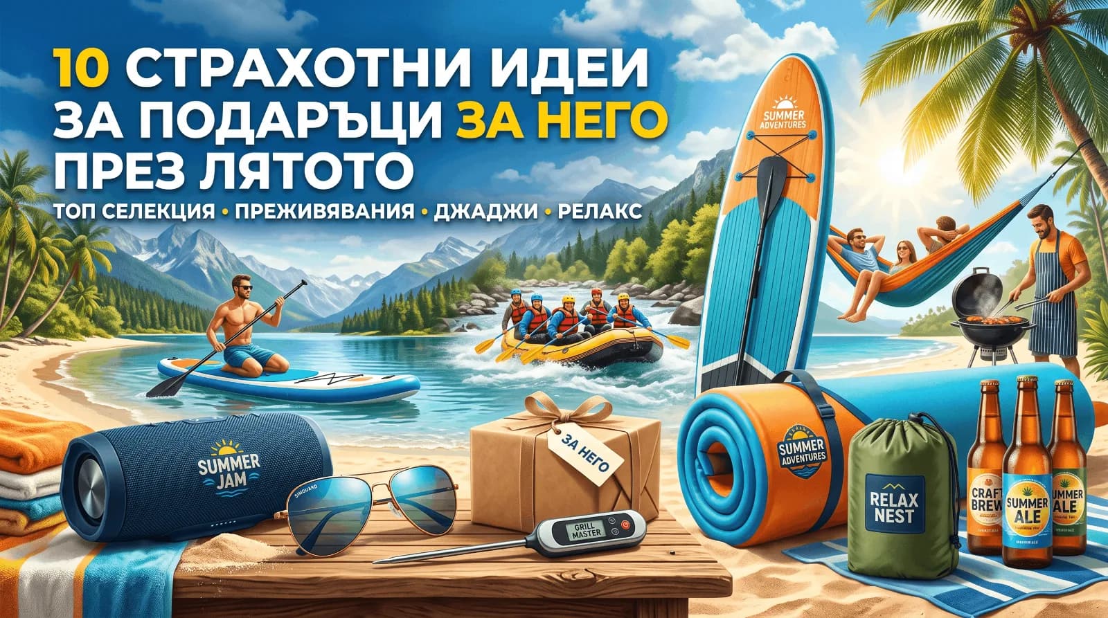 10 страхотни идеи за подаръци за него през лятото - най-добрият наръчник за оцеляване при пазаруване
